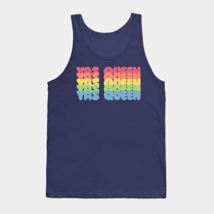 YAS QUEEN Slogan Tee / Typographic Design Tank Top